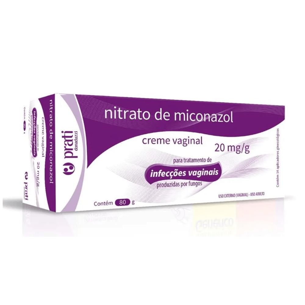 Nitrato de Miconazol 20mg/g Creme Vaginal 80g + 14 aplicadores Teuto